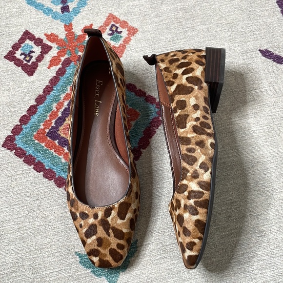 NWOB Essex Lane Fur Leopard Flats - Picture 1 of 6